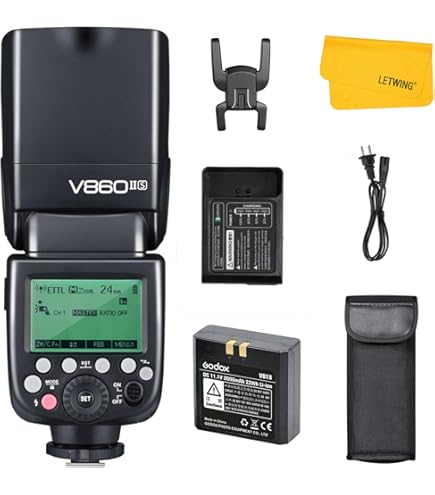 Amazon.com : Godox VING V860IIF TTL Li-Ion Flash Kit for Fujifilm